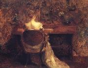 Thomas Wilmer Dewing The Spinet USA oil painting artist
